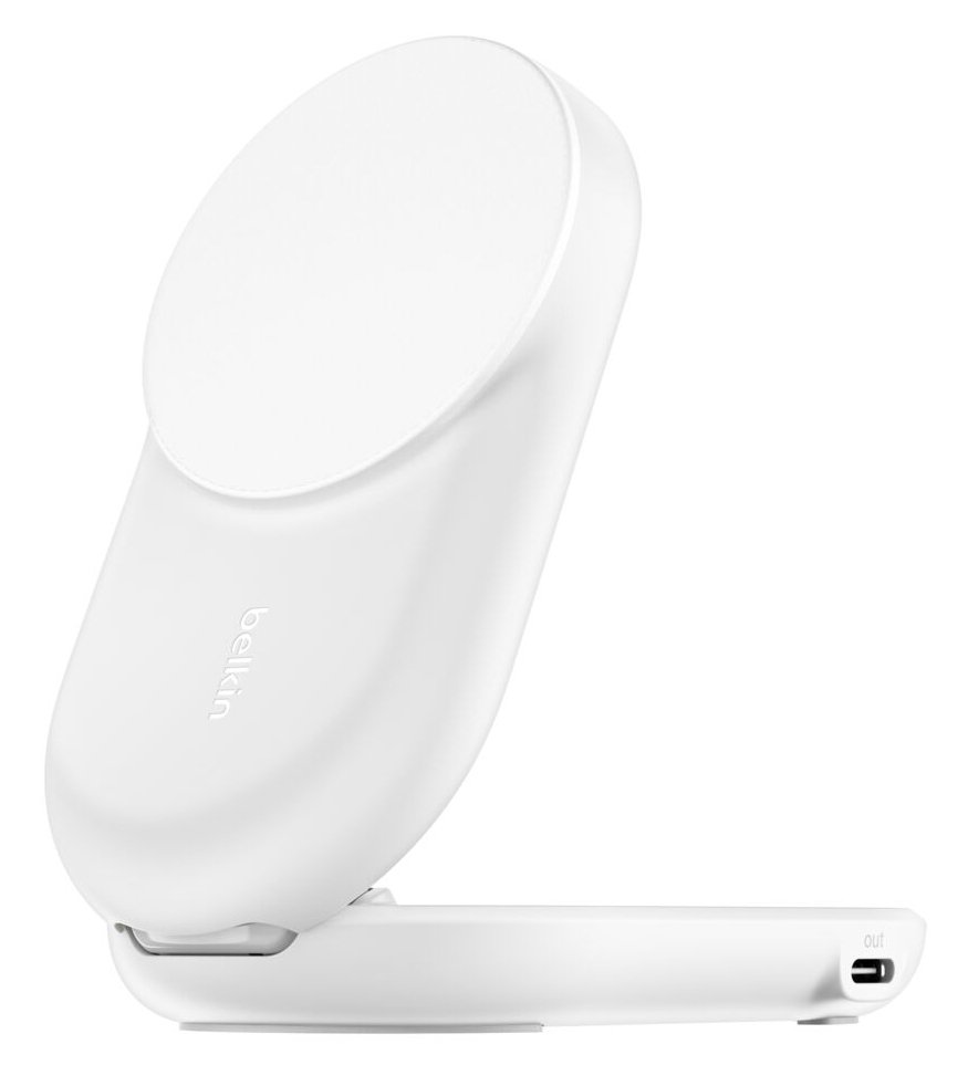 Cargador Inalambrico WIZ039KQWH QI2 25W 2EN1 Magnetico Plegable para Iphone y Airpods Blanco — vista detalle 2
